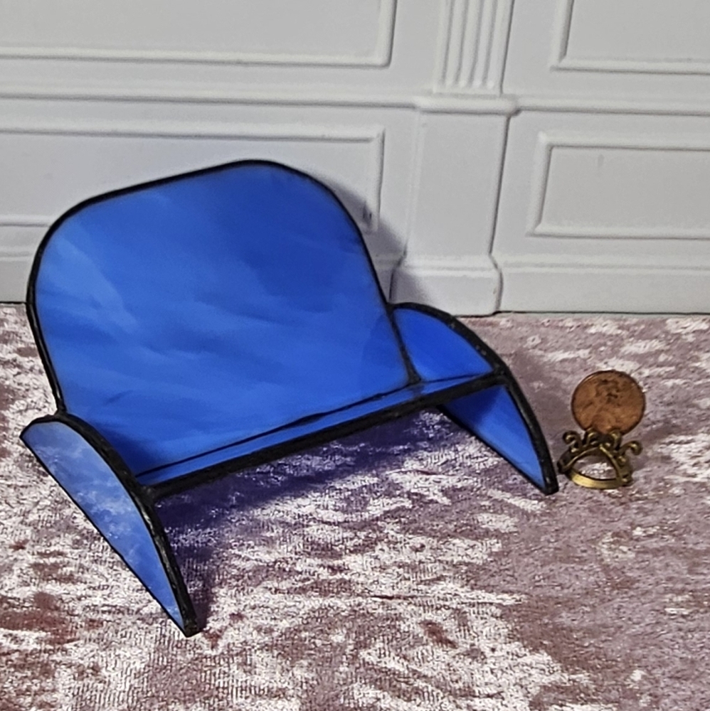 Stained Glass Business Card Holder Or Cool Dollhouse Chair